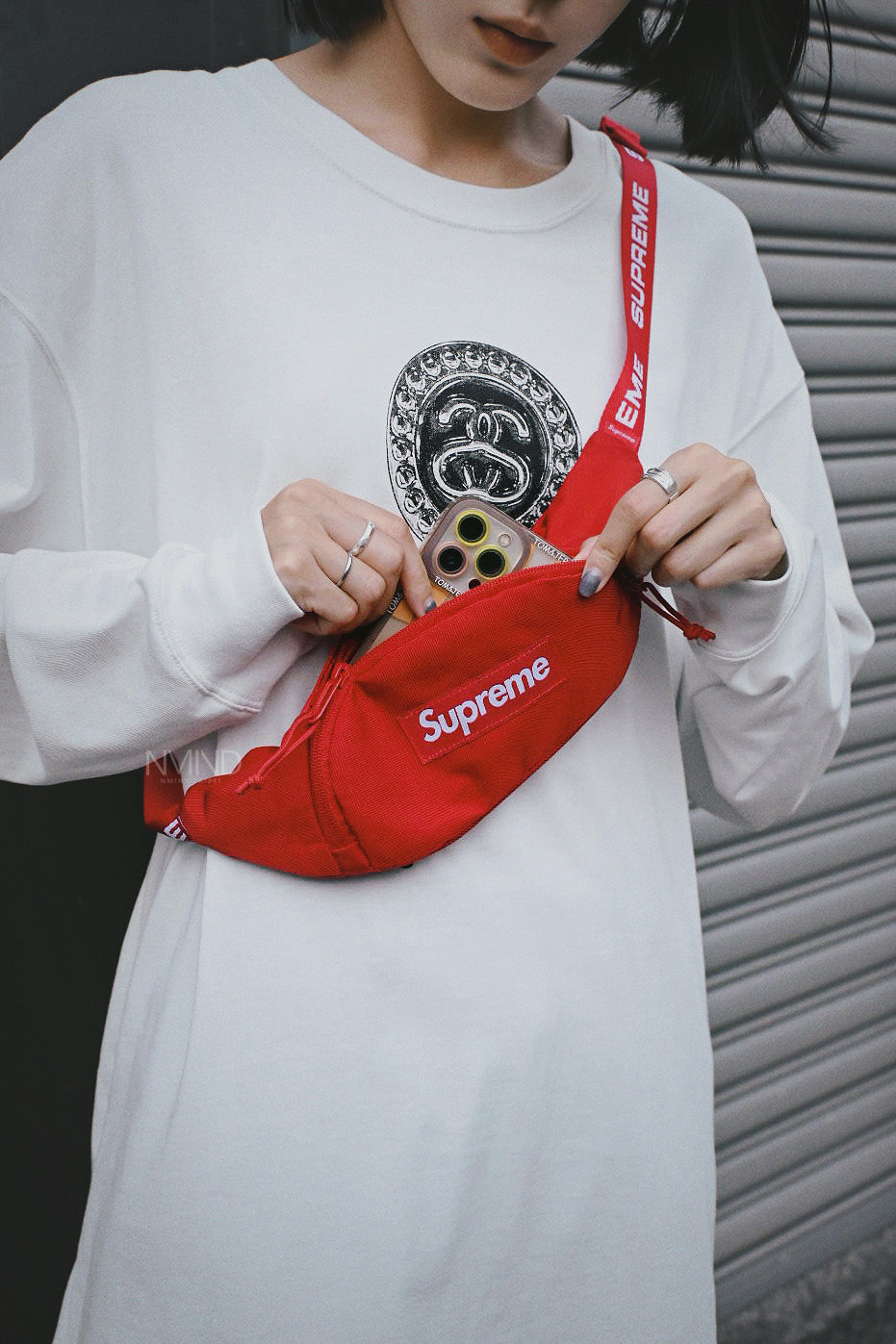 <快速出貨> SUPREME 22FW SMALL WAISTBAG 腰包 紅
