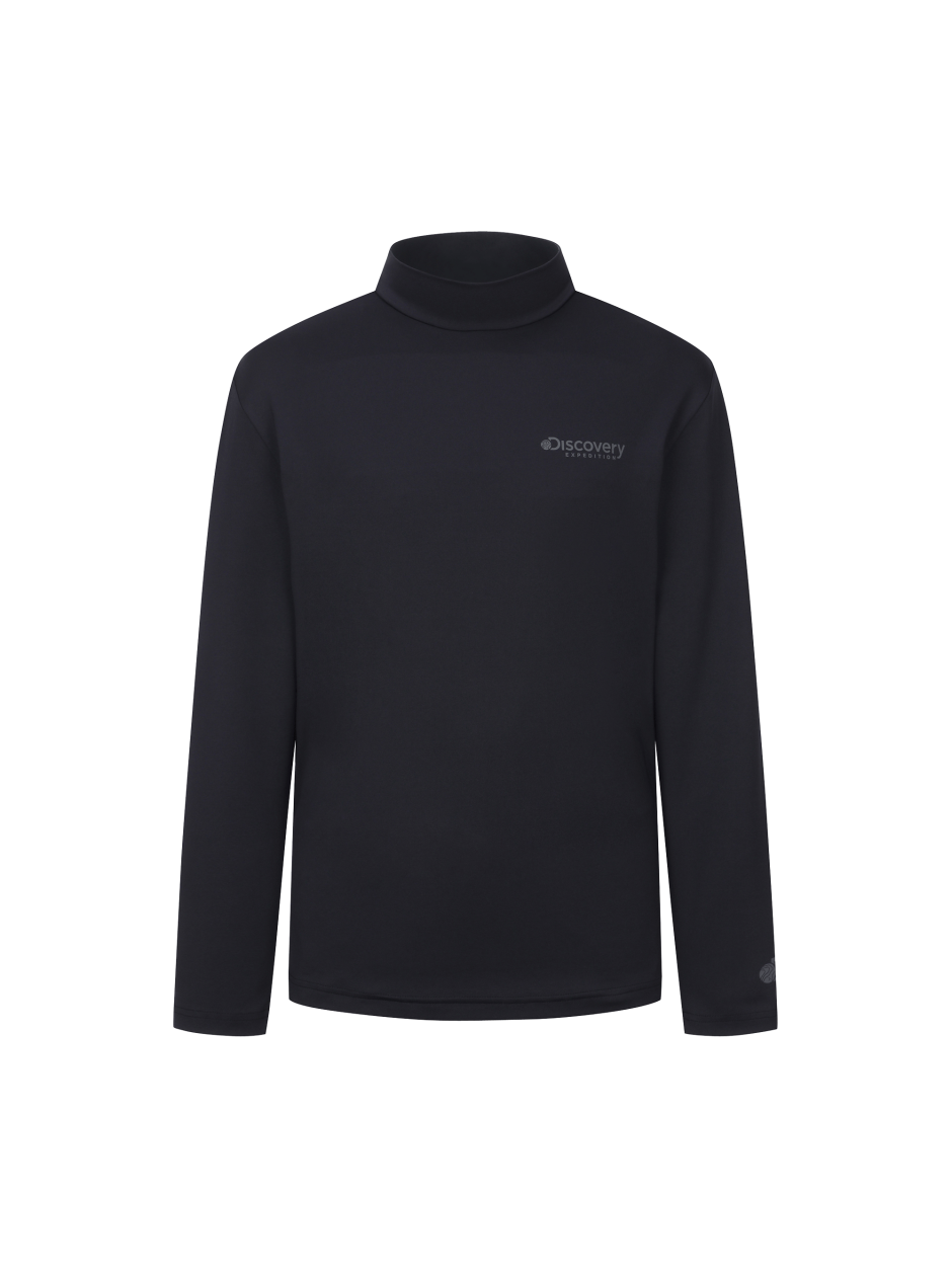 Discovery 高領 Air Heat 長袖 黑色 男