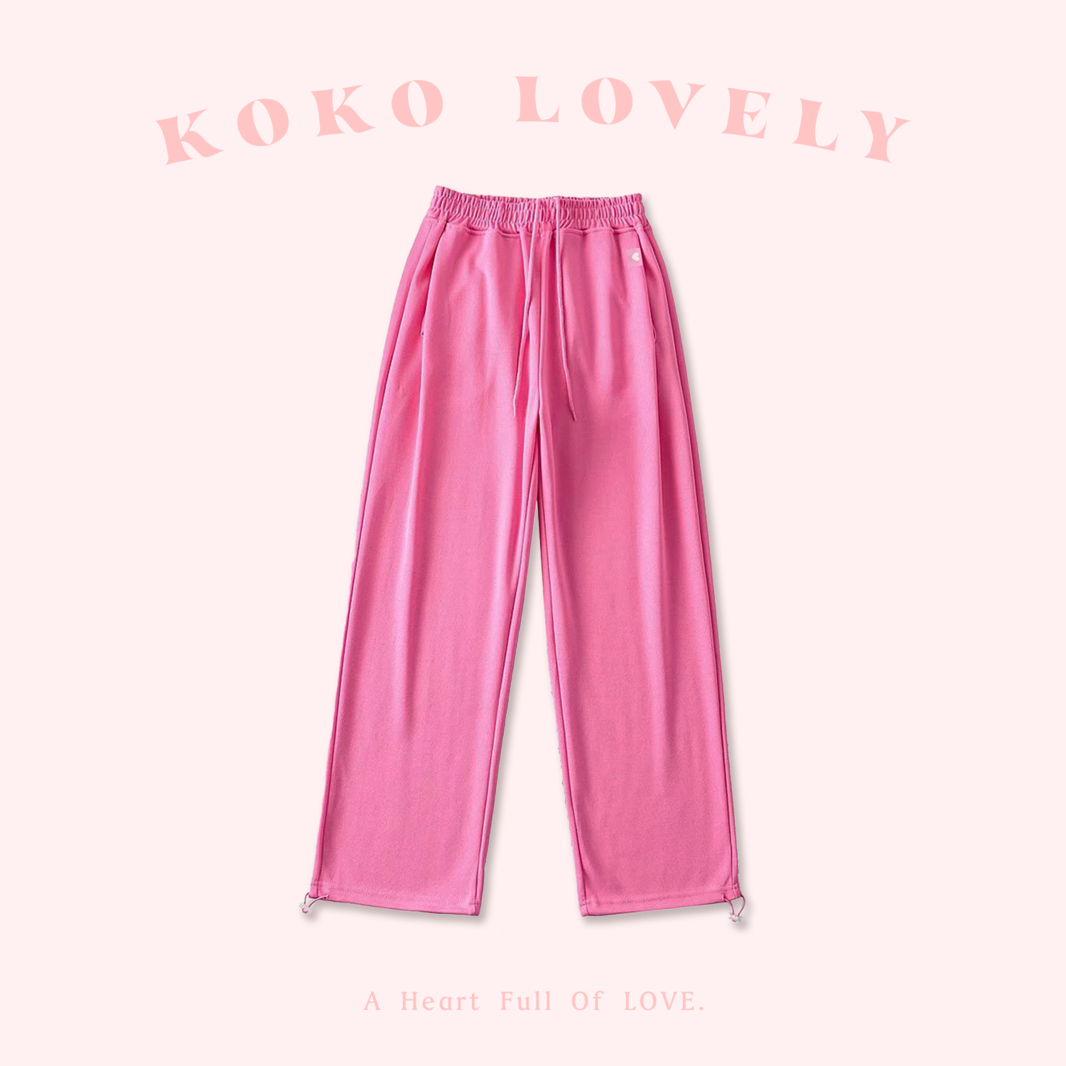 KOKO LOVELY 抽繩束口棉長褲
