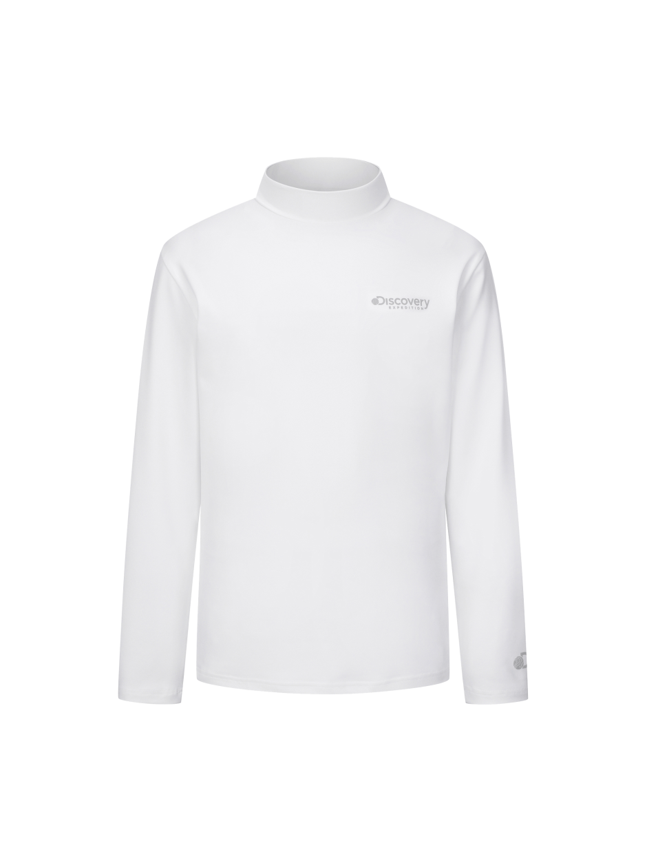 【吉米.tw】韓國代購 Discovery 高領 Air Heat 長袖 黑色 男 Oct+