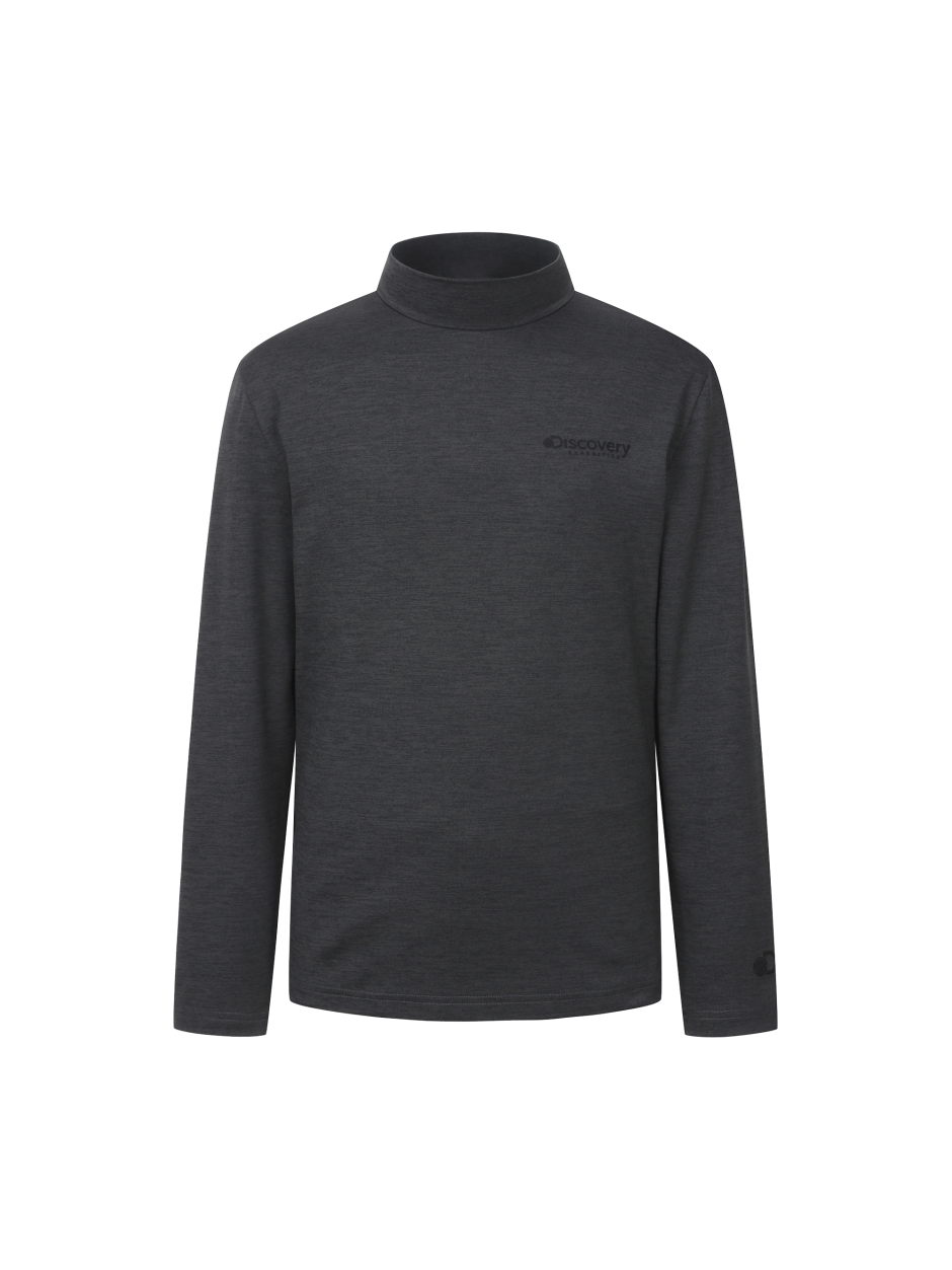 Discovery 高領 Air Heat 長袖 碳灰色 男