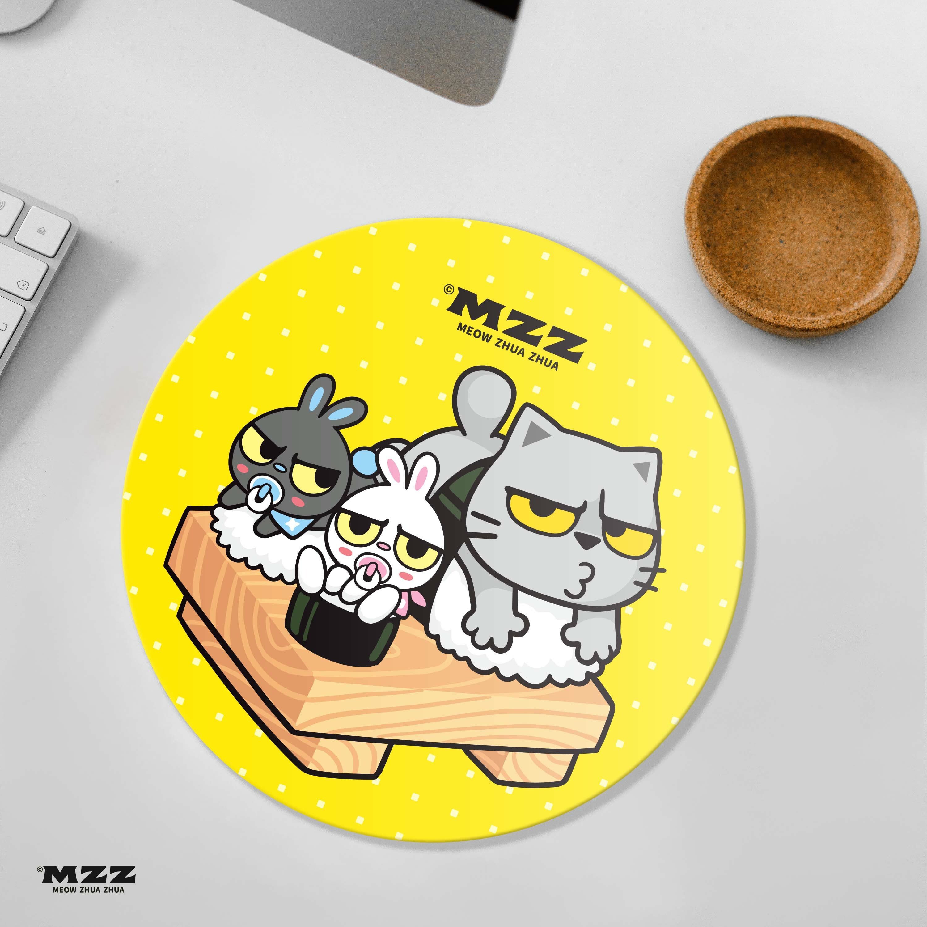 貓爪抓滑鼠墊（茶茶壽司）