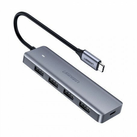 UGREEN UG-70336 TYPE-C 4-PORT USB3.0 HUB (5Gbps高速) 連接手指、鍵鼠、讀卡器以至外置硬碟