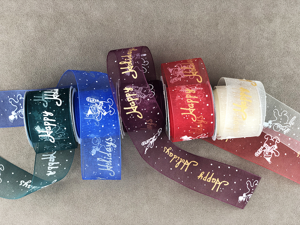 嗨嗨 雪人/發泡立體網紗/38mm