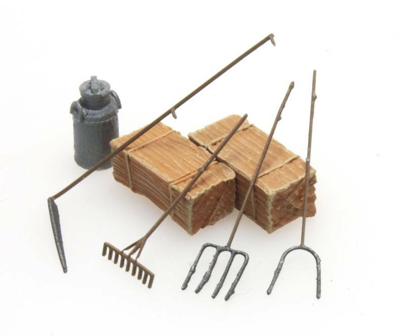 Artitec 387.281 HO規 Farmer's tools: scythe, rake, pitchforks 農夫用具