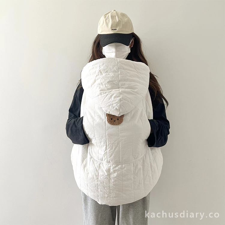 little bear 加厚擋風斗篷