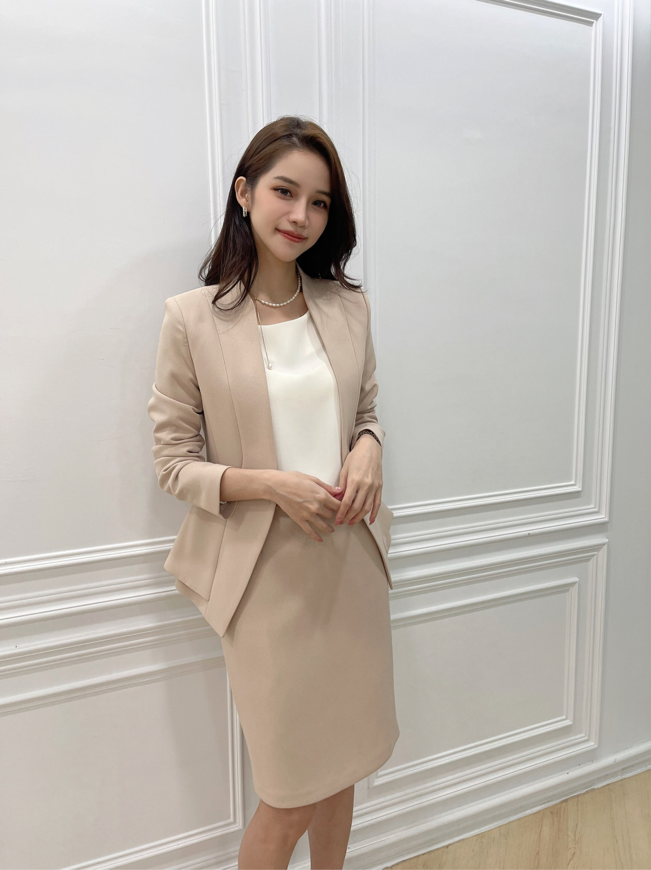 簡約修身套裝(裸)