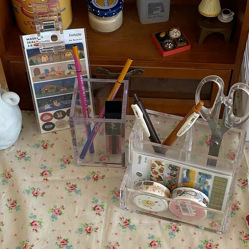 《1211》透明壓克力筆筒