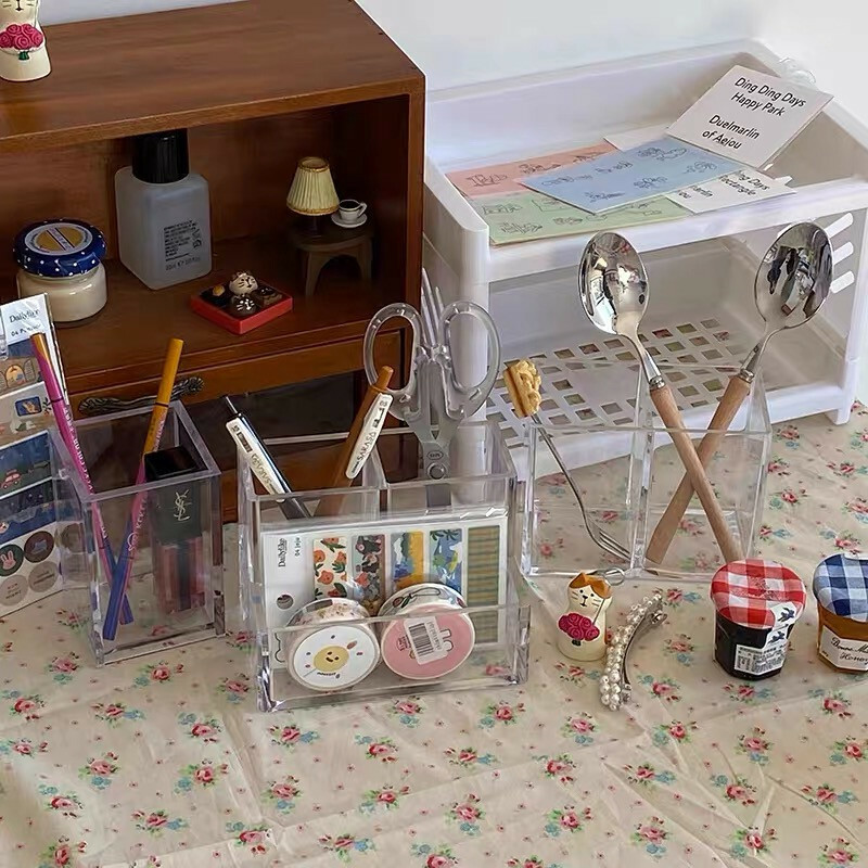 《1211》透明壓克力筆筒