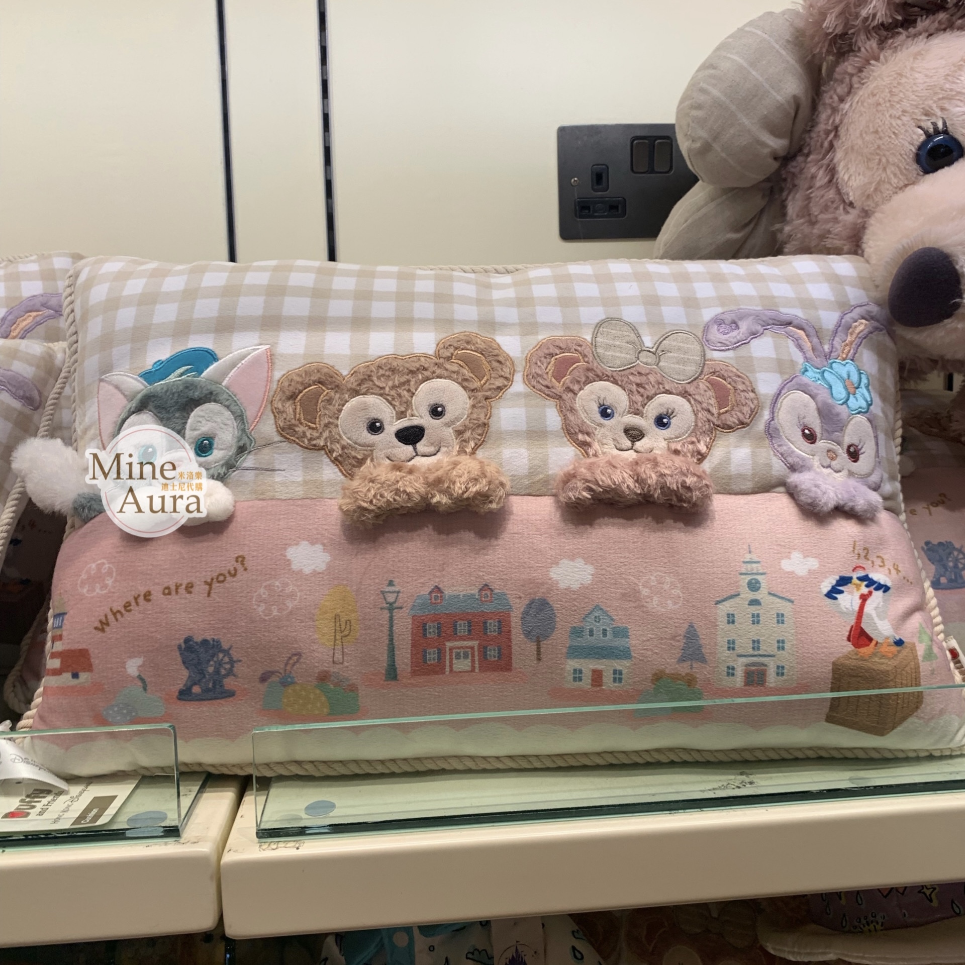 達菲 Duffy 和朋友們系列 捉迷藏系列 雙面 抱枕 靠墊 枕頭 -香港迪士尼樂園