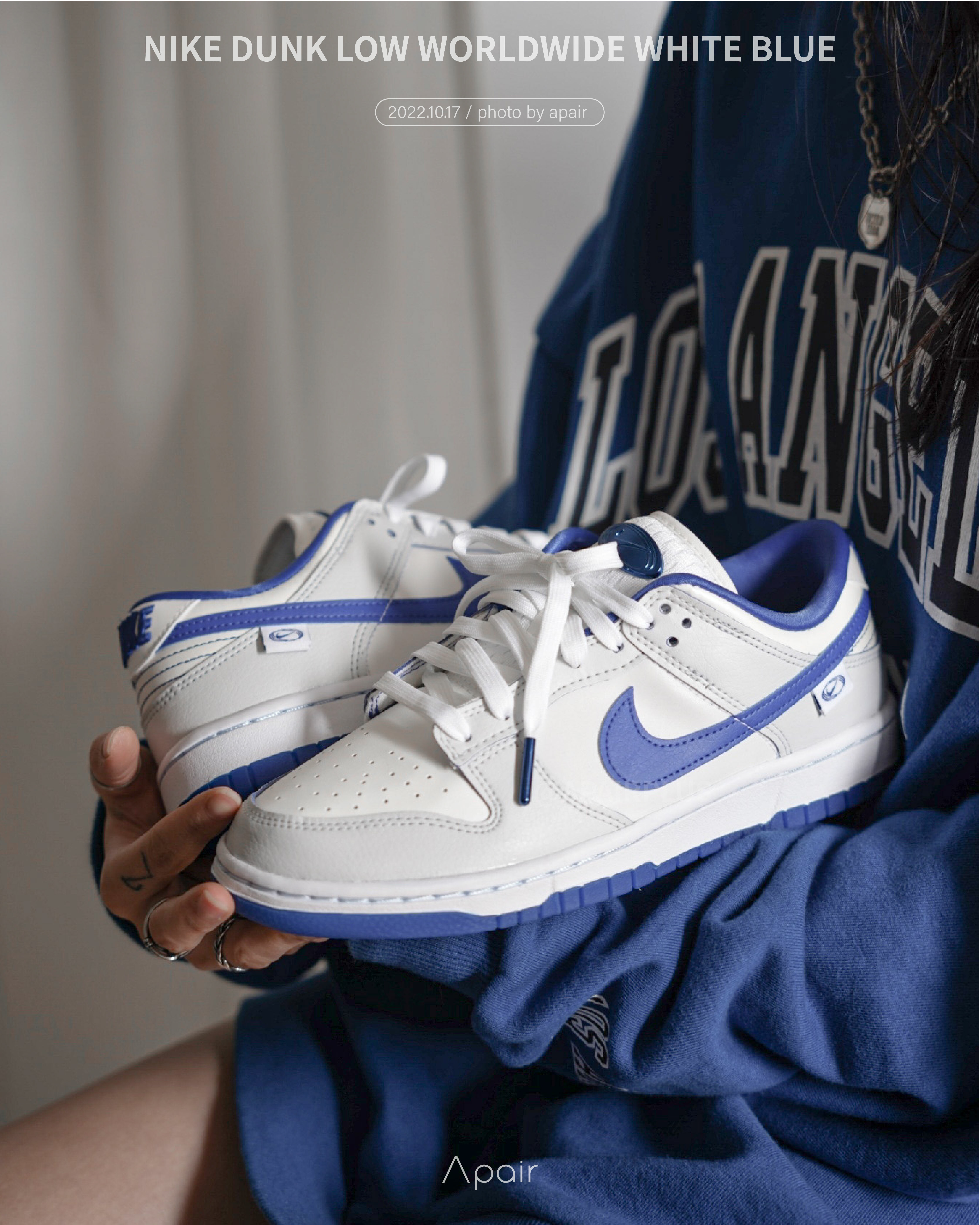 Nike Dunk Low Worldwide White Blue (Women's) - FB1841-110 - US