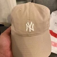 [S] MLB BASIC LOGO NEWYORK YANKEES BASEBALL CAP,BAIGE, 3ACP7701NK0033-50BGS (SMLB160)