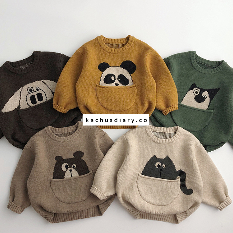 Animal family sweater