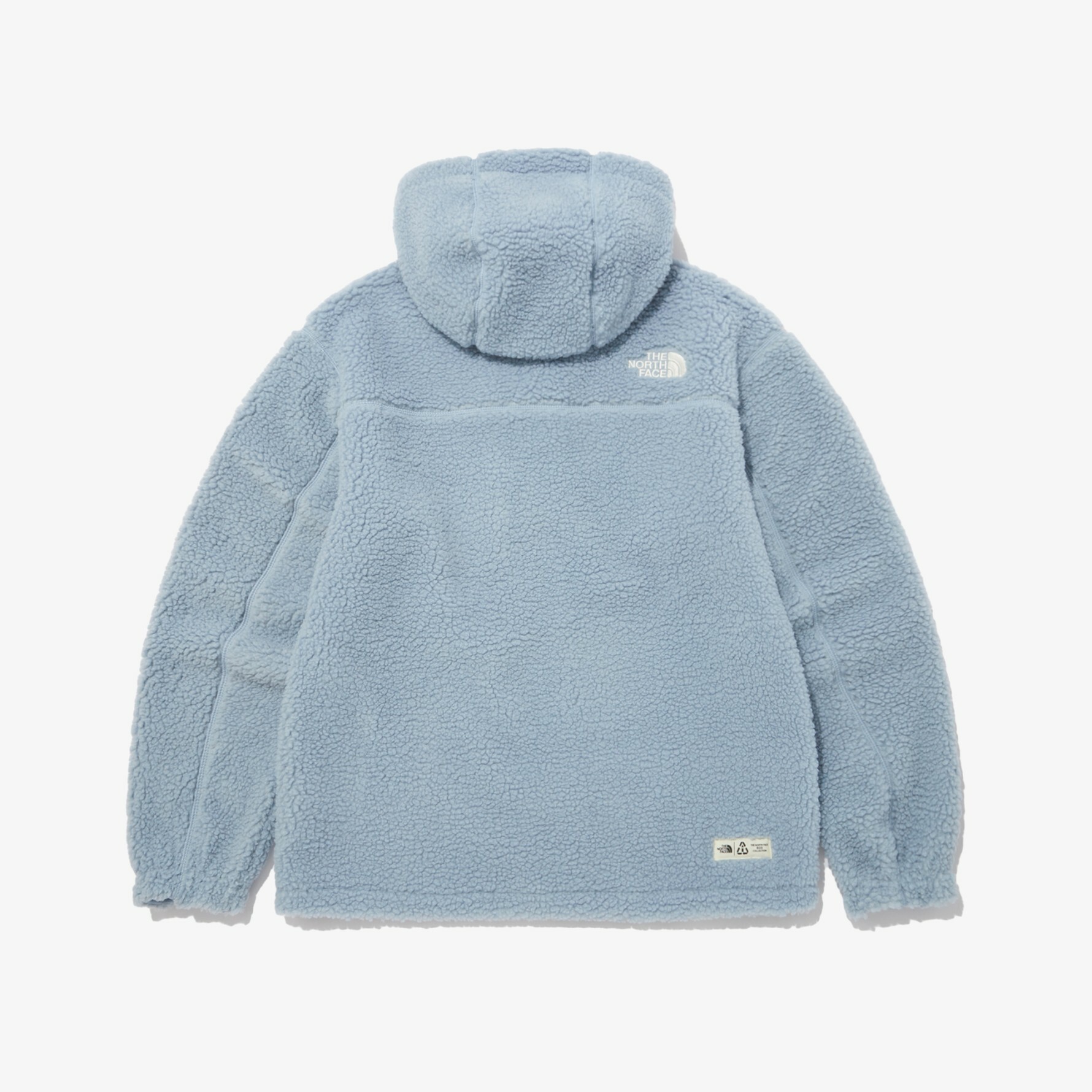 THE NORTH FACE PLAY GREEN FLEECE 毛絨 連帽外套 淺藍 NJ4FN57D