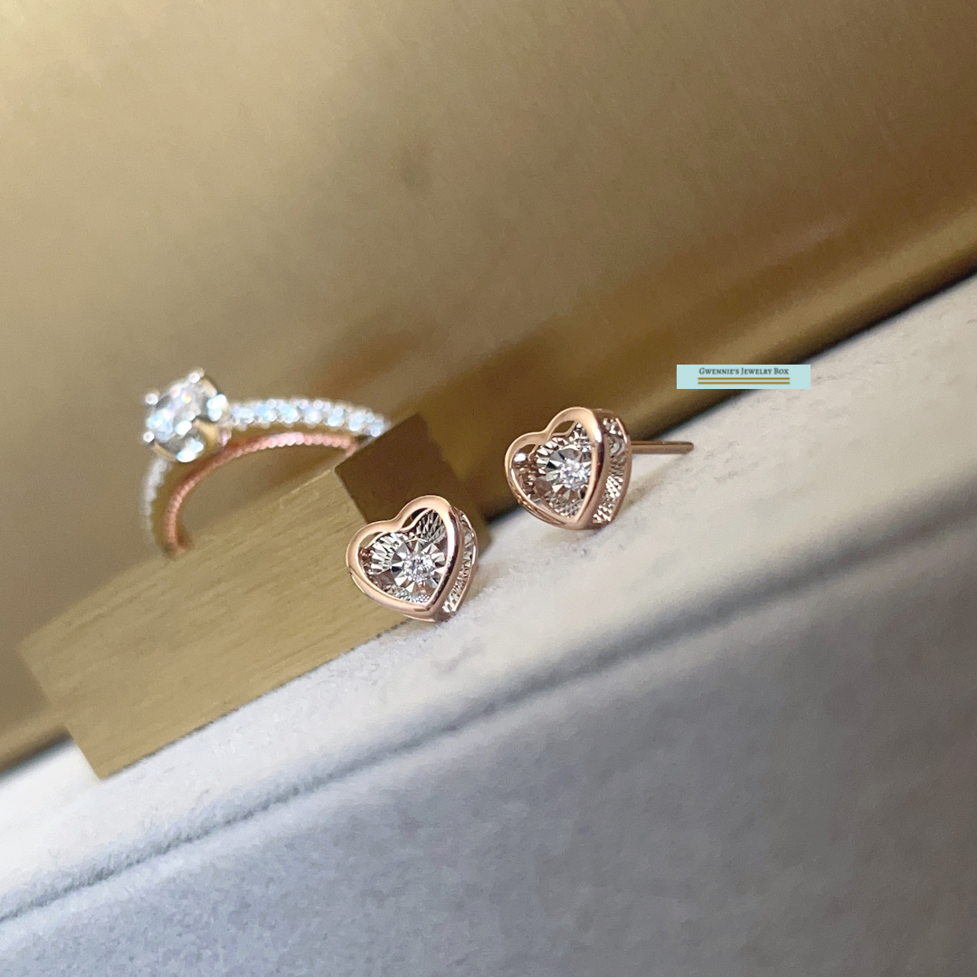 耀動真鑽系列 - Heart心動耳環