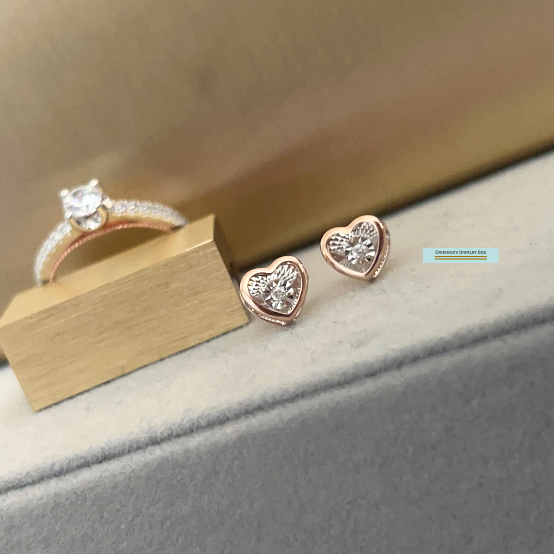 耀動真鑽系列 - Heart心動耳環