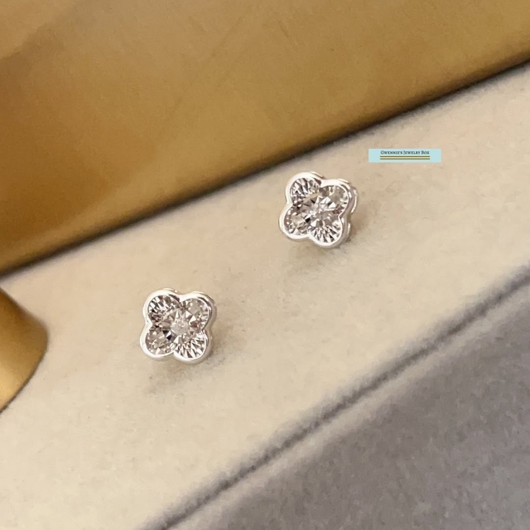 耀動真鑽系列 - Lucky Clover幸運草耳環