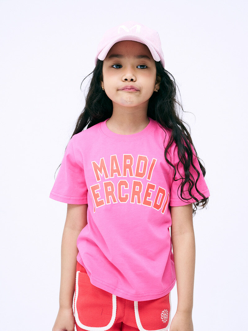 Mardi Mercredi KIDS TSHIRT LOGO SPORTIF_PINK