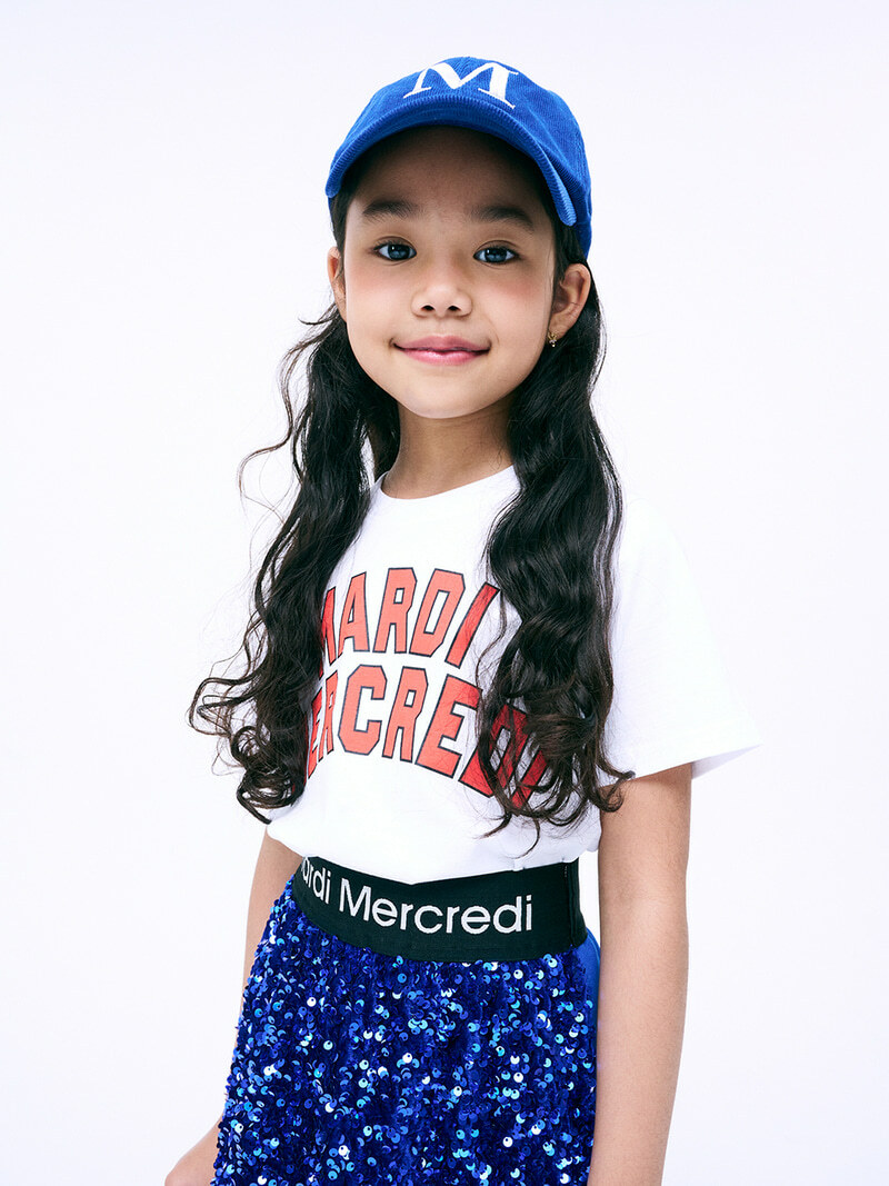 Mardi Mercredi KIDS TSHIRT LOGO SPORTIF_WHITE