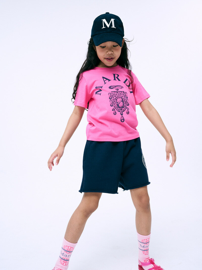 Mardi Mercredi KIDS TSHIRT BIJOU MARDI_PINK BLACK