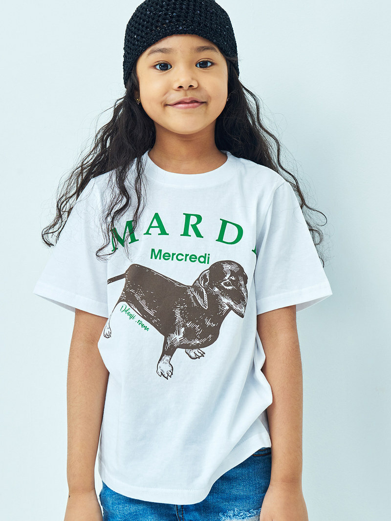 Mardi Mercredi KIDS TSHIRT DDANJI_WHITE