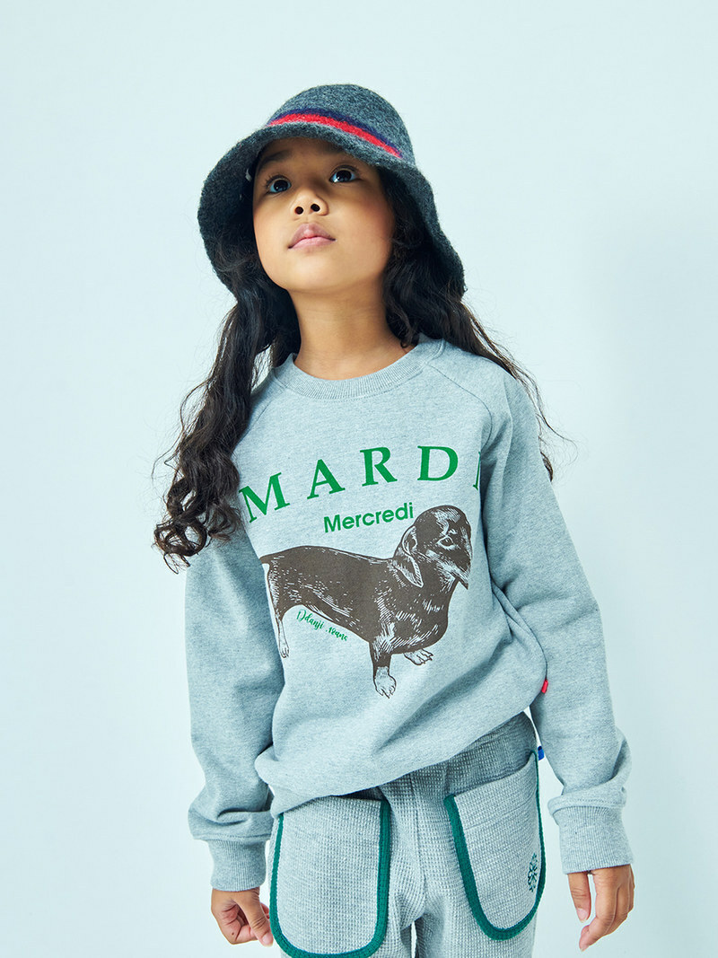 Mardi Mercredi KIDS SWEATSHIRT DDANJI_GREY