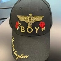 [S] BOYLONDON EAGLE BOY FRONT LOGO BALL CAP,BLACK/GOLD, B91CP1007U99F (SBB46)