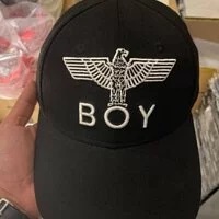 [S] BOYLONDON BOY EAGLE BASEBALL CAP,BLACK WHITE, B01CP1001U89 (SBB47)
