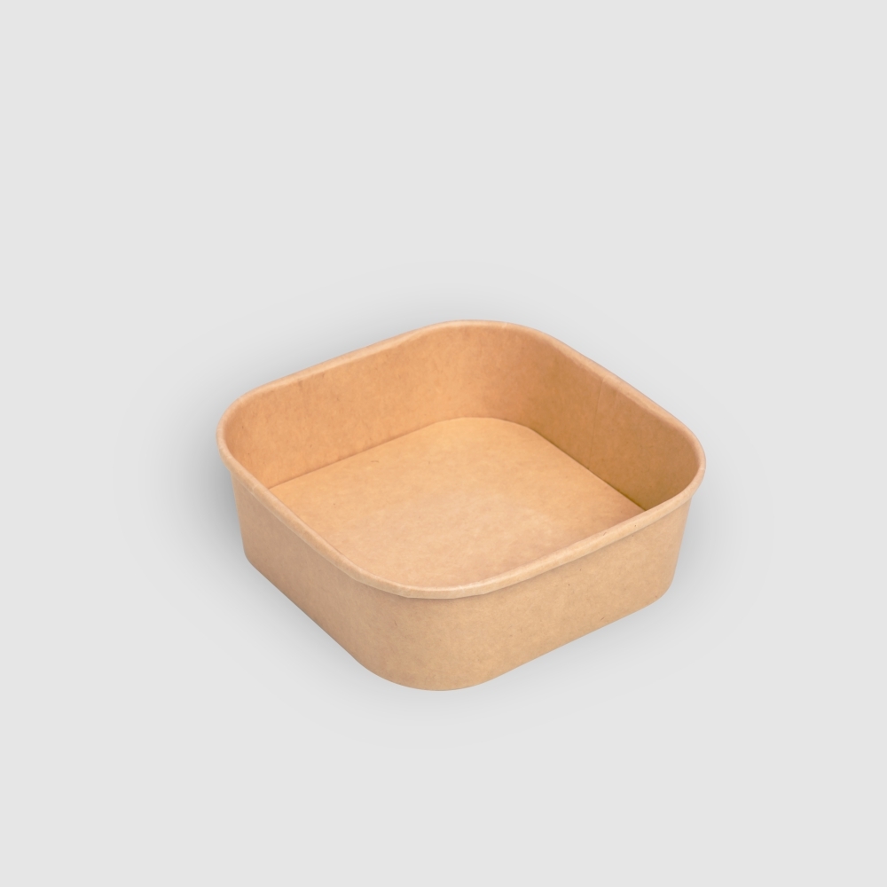 牛皮紙正方形碗 1000ml 5號