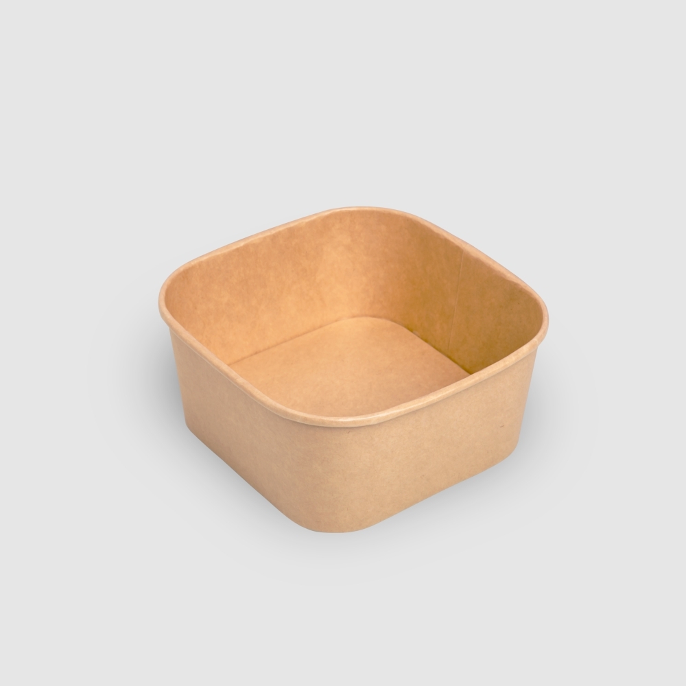 牛皮紙正方形碗 1400ml 7號