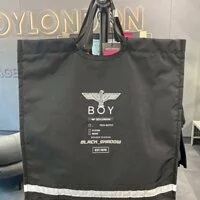 [S] BOYLONDON BLACK SHADOW ESSENTIAL BAG,BLACK/WHITE, B93SB1003U89F (SBB51)