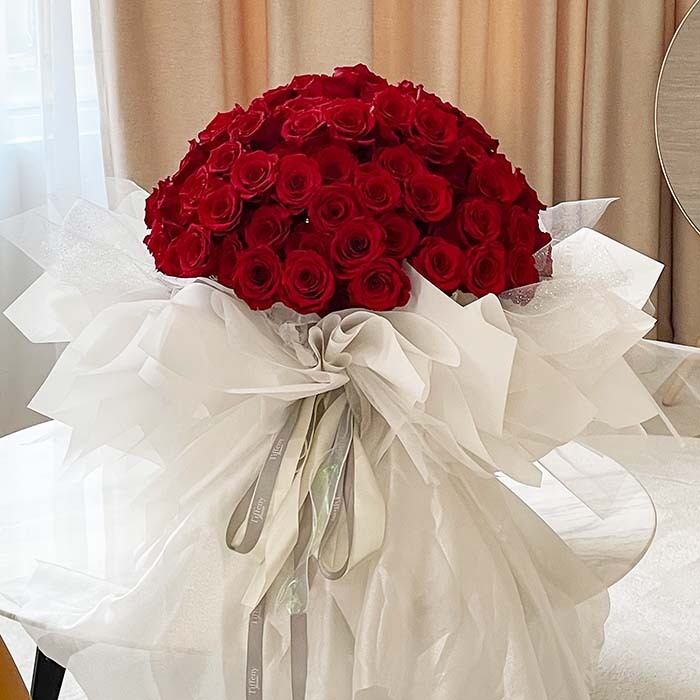 99朵永生玫瑰花束