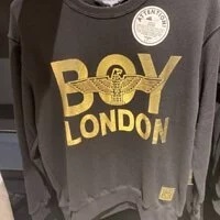 [S] BOYLONDON EAGLE BOY SWEATSHIRT,BLACK/GOLD, B83MT1003U99 (SBB61)