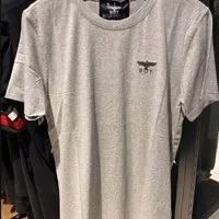 [S] BOYLONDON SMALL LOGO SHORT SLEEVE T-SHIRT,MELANGE GREY, B92TS1381U87 (SBB76)