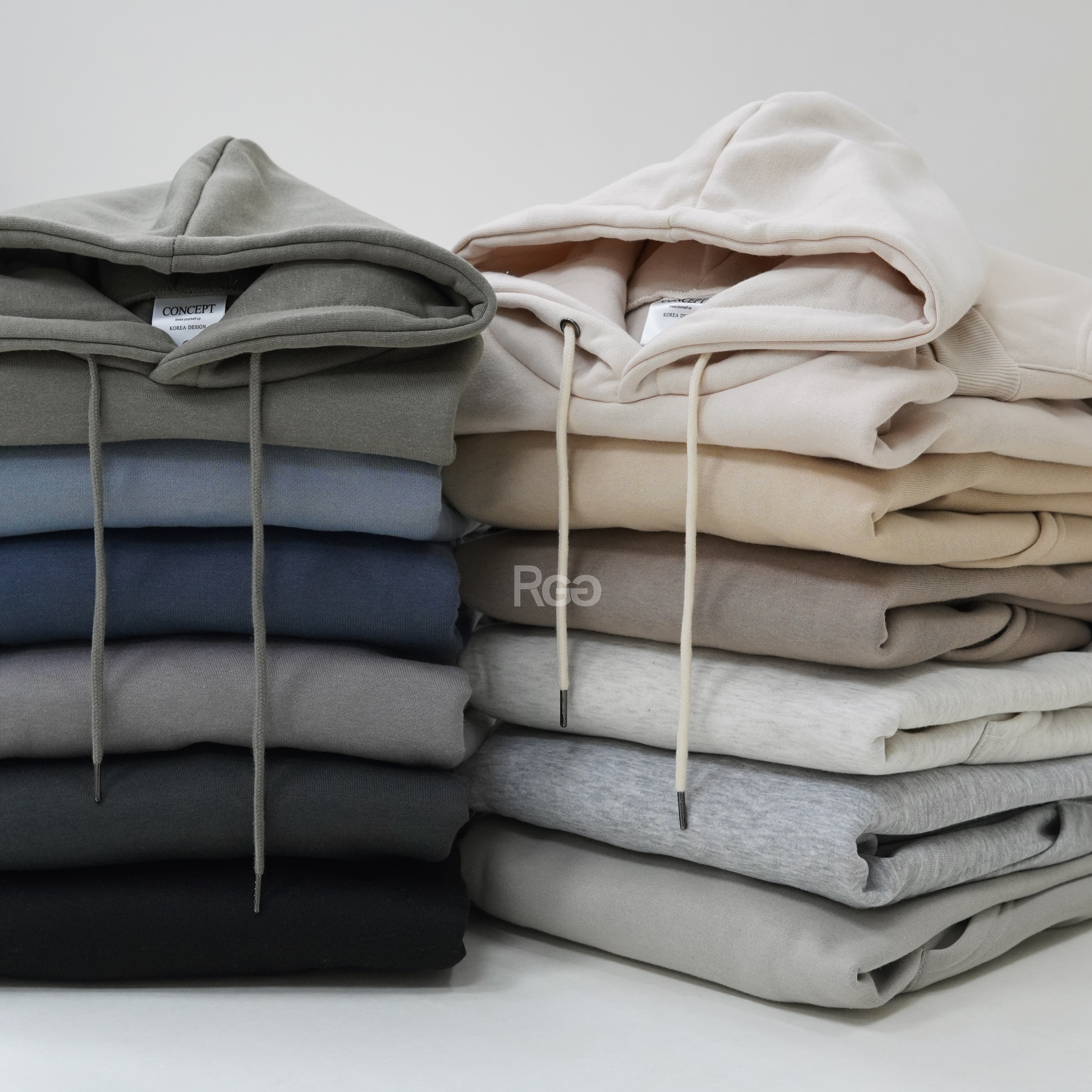 #80149 韓版 內刷毛 簡約素面帽T