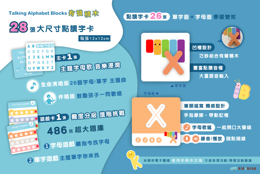 KIDsREAD - KidsRead 有聲積木_Talking Alphabet Blocks