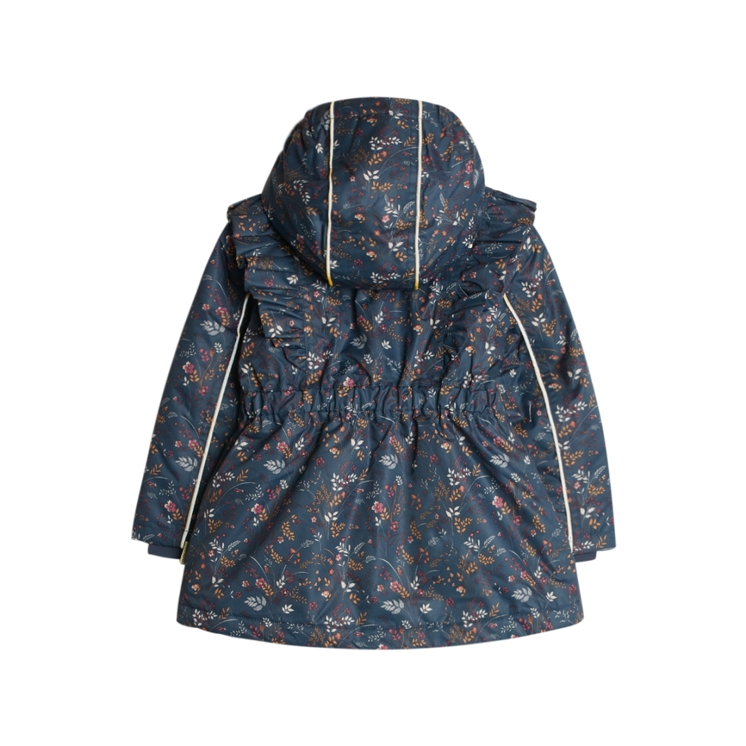 〖 Hust & Claire 〗深藍小碎花防撥水外套