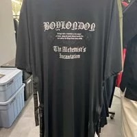 [S] BOYLONDON THE ALCHEMIST ANCANTATION T=SHIRT DRESS,BLACK.WHITE, B92TS1251F89 (SBB78)