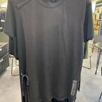 [S] BOYLONDON PLAIN WITH SLIGHT INSIDE SHORT SLEEVE T-SHIRT,BLACK/WHITE, B92TS1241U89 (SBB79)