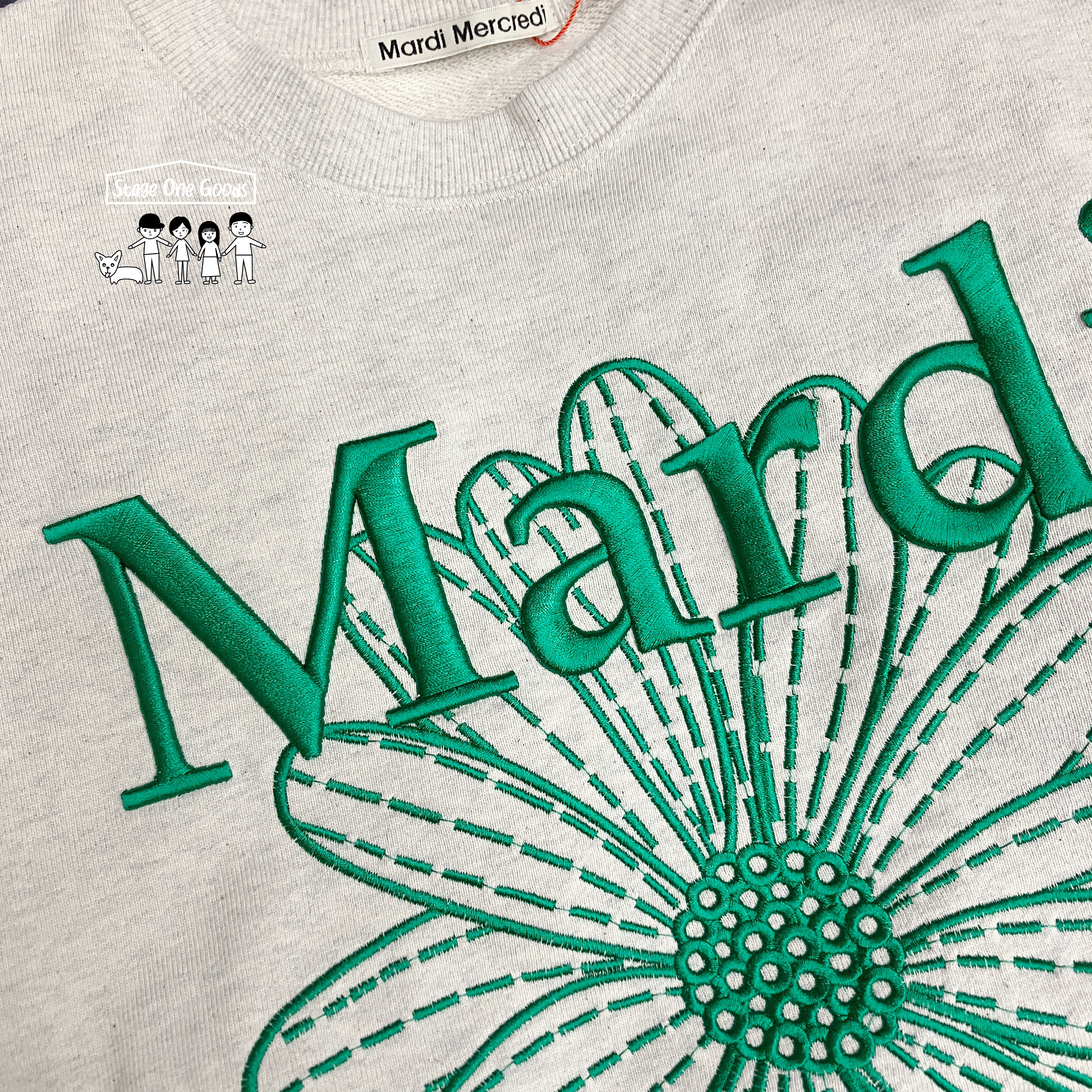 Mardi Mercredi SWEATSHIRT FLOWERMARDI NEEDLEWORK