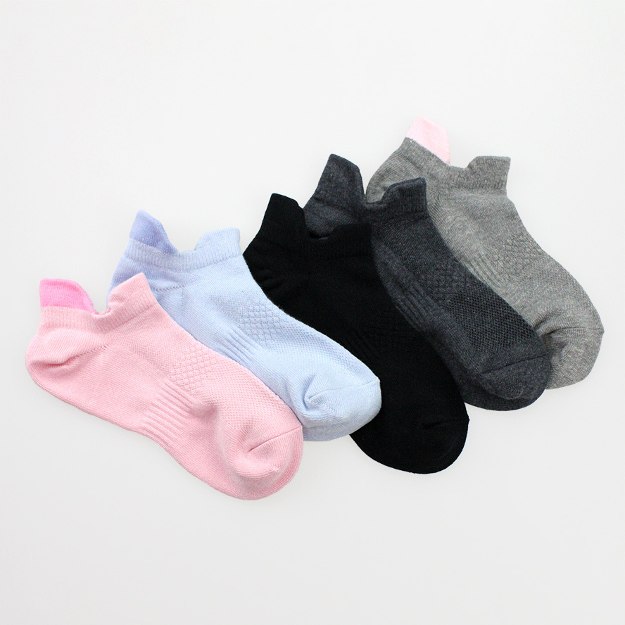 提耳設計。消臭。女款。船襪1450