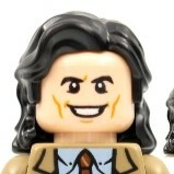 Lego 35494 Hair Mid-Length Wavy with Center Part and Sidelocks
