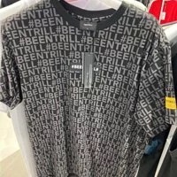 [S] BEENTRILL DRIPPY HASHTAG ALLOVER SHORT SLEEVE T-SHIRT,BLACK, BA213TS011-BK [FINAL SALE] (SBT55)