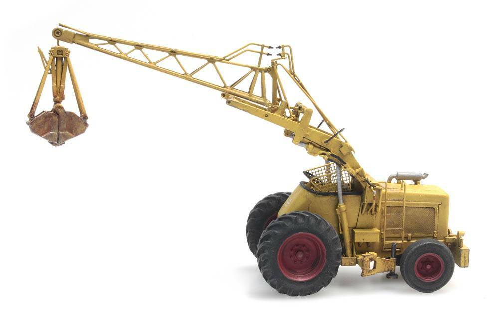 Artitec 387.378 HO規 Bischoff Polytrac with grab 挖土機 黃