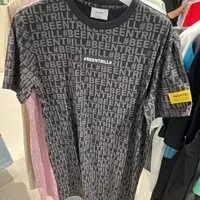 [S] BEENTRILL COMFORT MONOGRAM FIT SHORT SLEEVE T-SHIRT DRESS,BLACK, BA213OP001-BK [FINAL SALE] (SBT58)