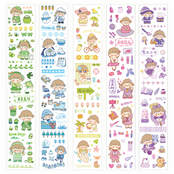 現貨區 手賬裝飾素材diy和紙貼畫 N-2804