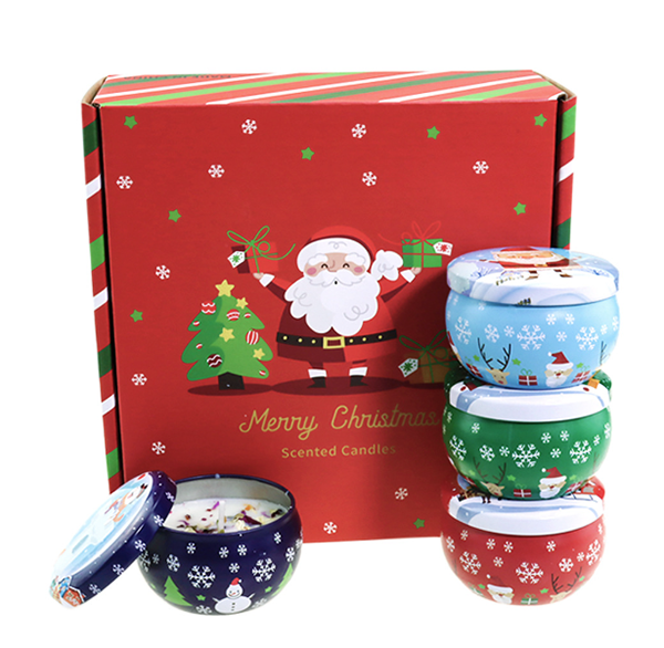 現貨區 聖誕節大豆蠟植物精油香薰蠟燭(單個) A4919