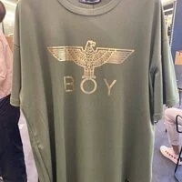 [S] BOYLONDON EAGLE BOY T-SHIRT,KHAKI, B92OP1001F37 (SBB93)