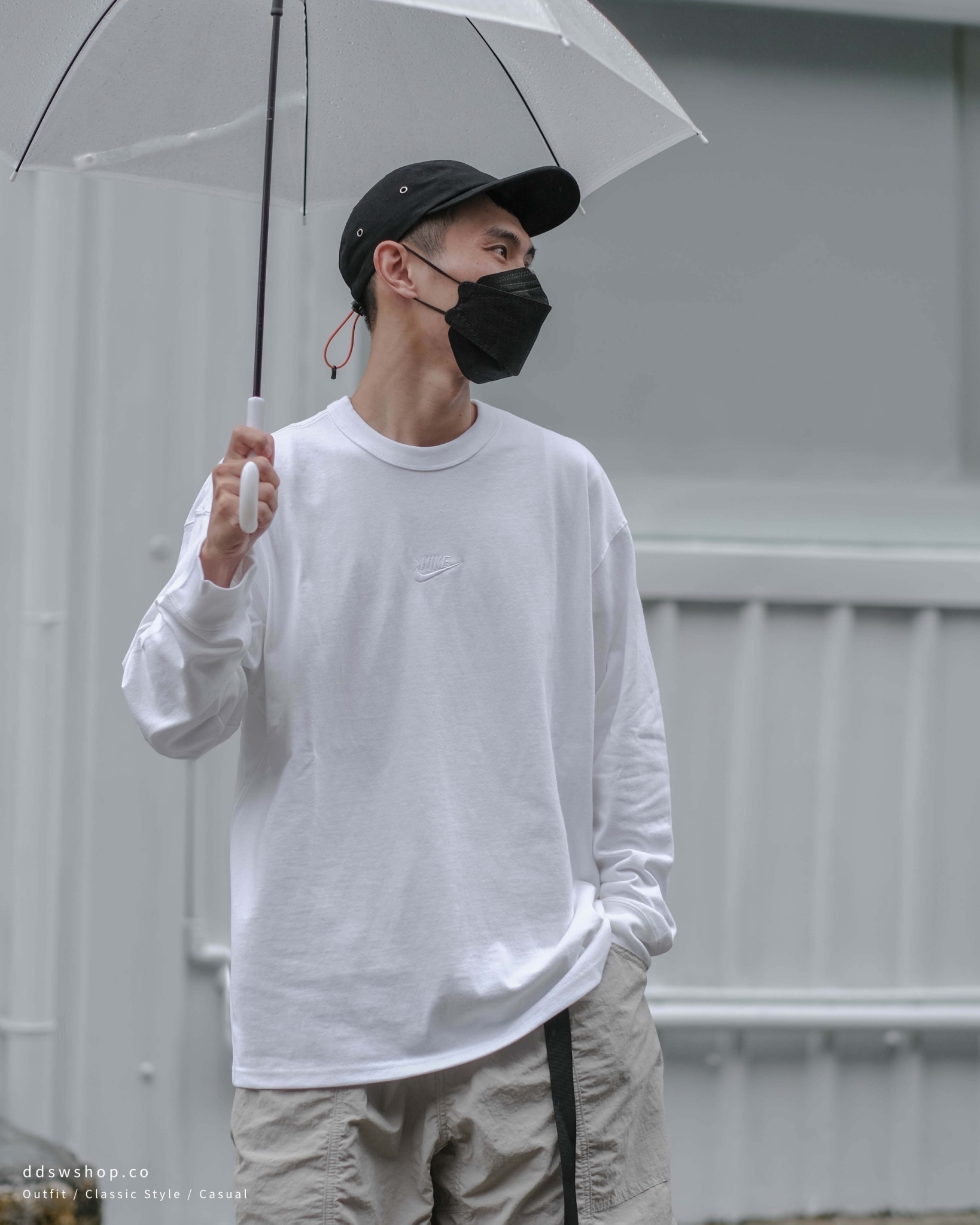 "現貨" Nike NSW Premium Essential LS Tee 薄長袖 刺繡 小Logo 重磅