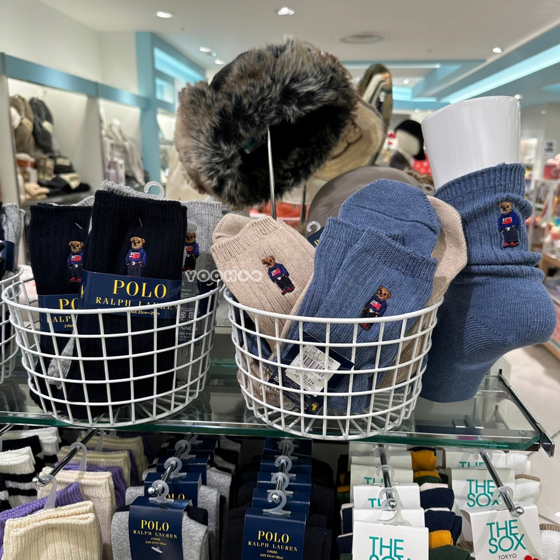 現貨┃日本限定 POLO RALPH LAUREN Bear Socks 長襪 短襪 熊熊 刺繡  兩雙一組
